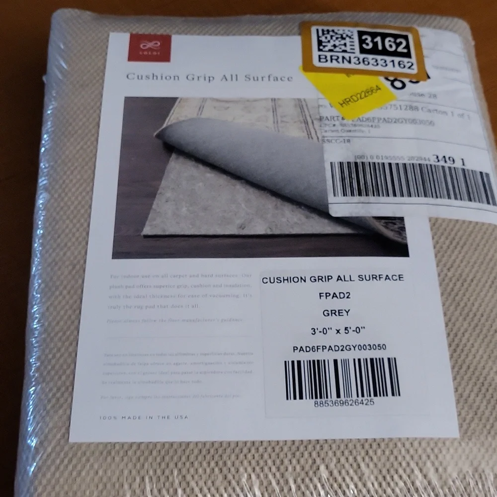 New 3 X 5 Antislip Rug Pad For Home Cut To Size